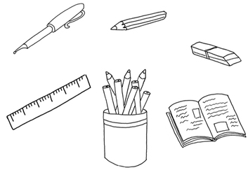 Sbírka školních potřeb