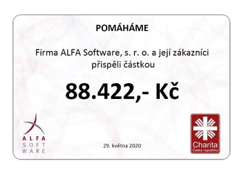 Děkujeme firmě ALFA Software, s. r. o