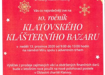 10. ročník Klatovského klášterního bazaru