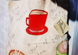 Taška 41x39 cm Na kávičce