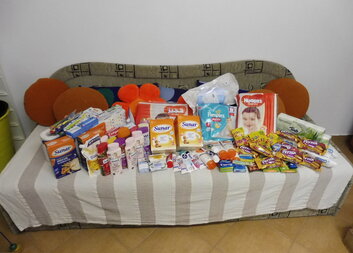 Poděkování organizaci Adra