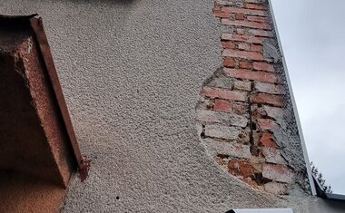 Levá strana před opravou