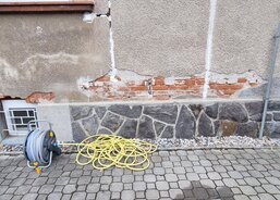 Zadní strana před opravou